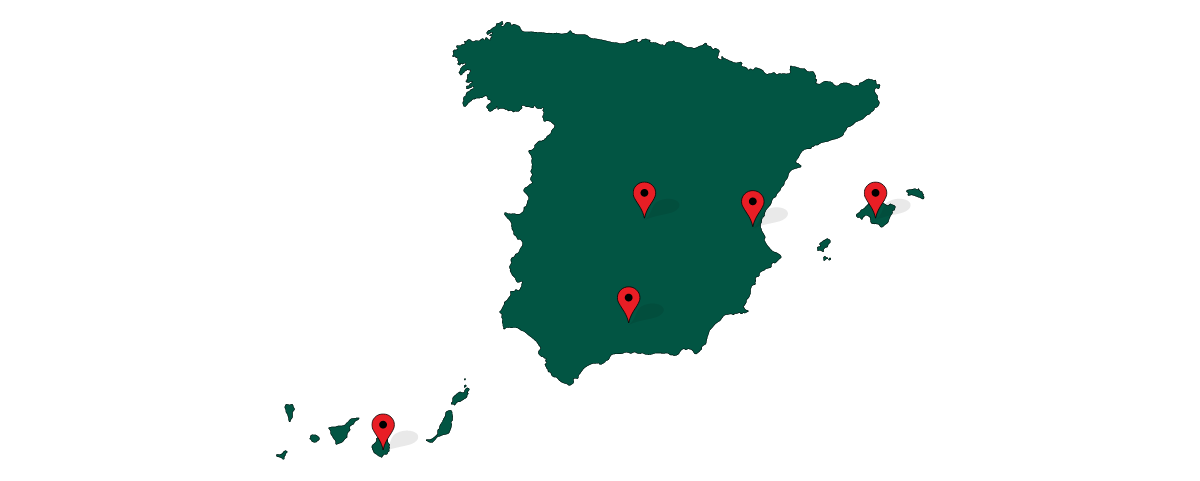 Solo Andalucía, Baleares, Canarias, Comunidad de Madrid y Comunidad Valenciana suman autónomos en 2022